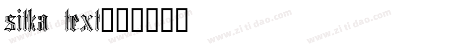 sitka text字体转换